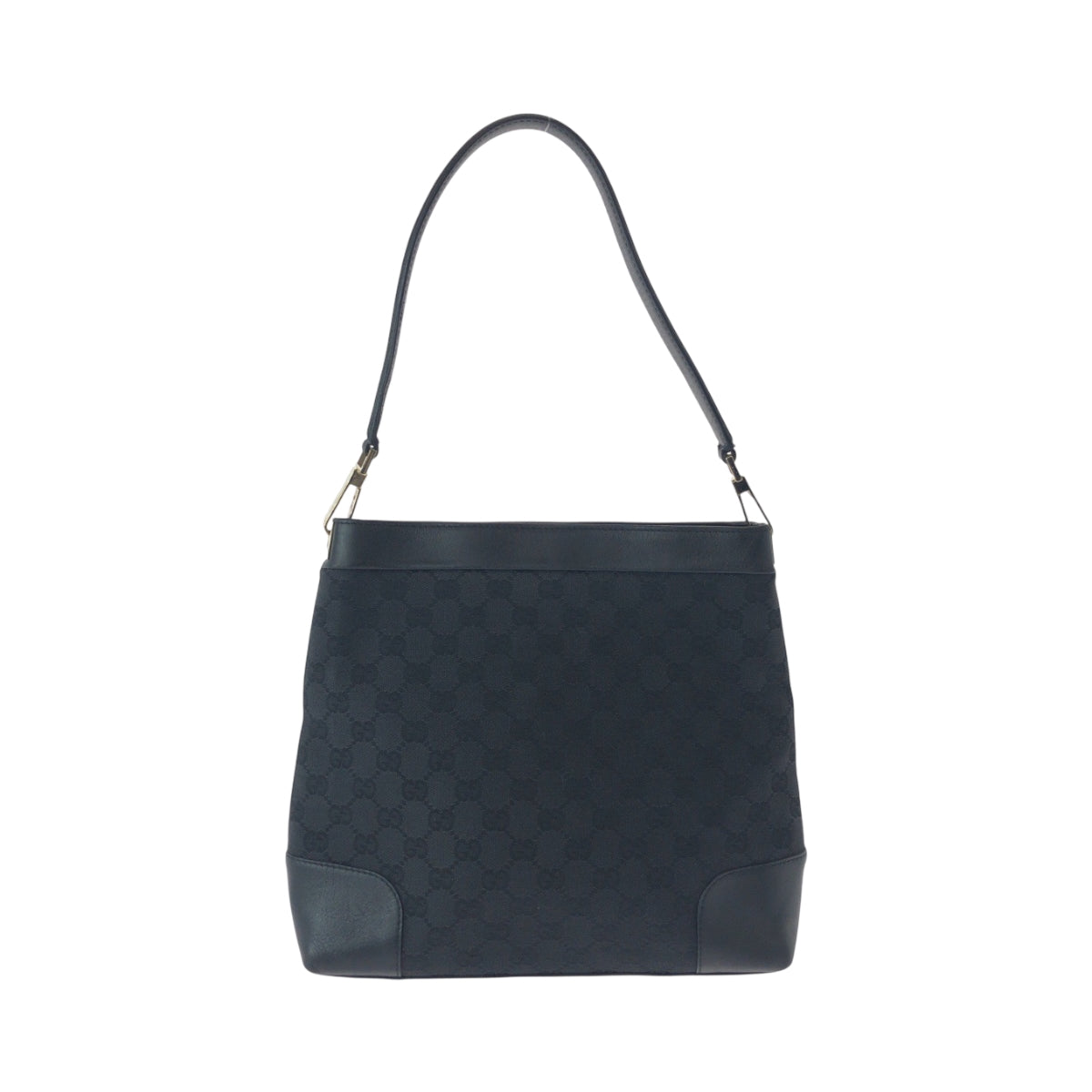 Gucci GG GoldMetal One Canvas Black Shoulder Bag