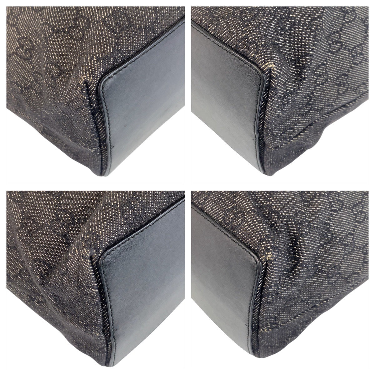 Gucci GG , SilverMetal Leather Canvas Black Shoulder Bag 4