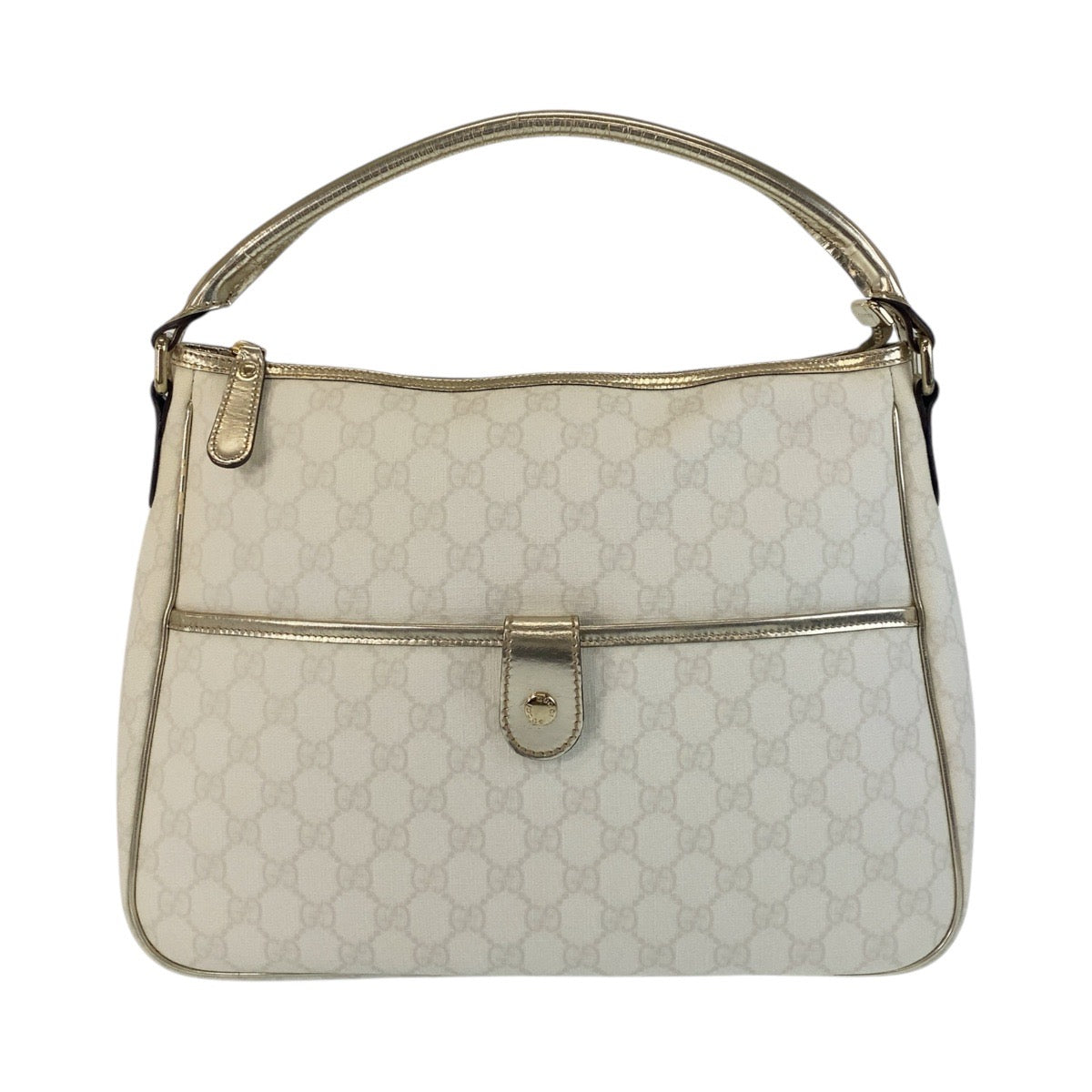 Gucci GG Supreme Canvas White Handbag