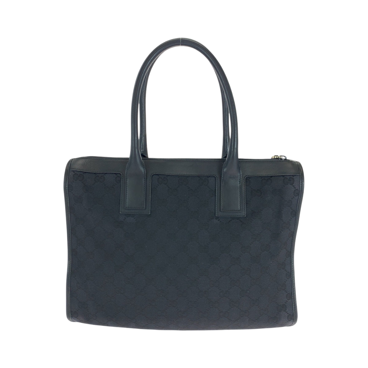 Gucci 000 GG SilverMetal Canvas Black Shoulder Bag