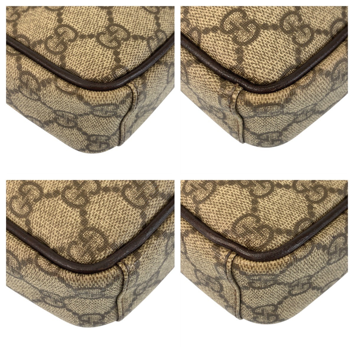 Gucci GG Supreme pochette Canvas Beige Shoulder Bag