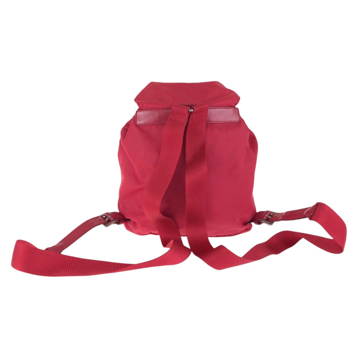 Backpack Test Triangle With Handbag Nylon Red