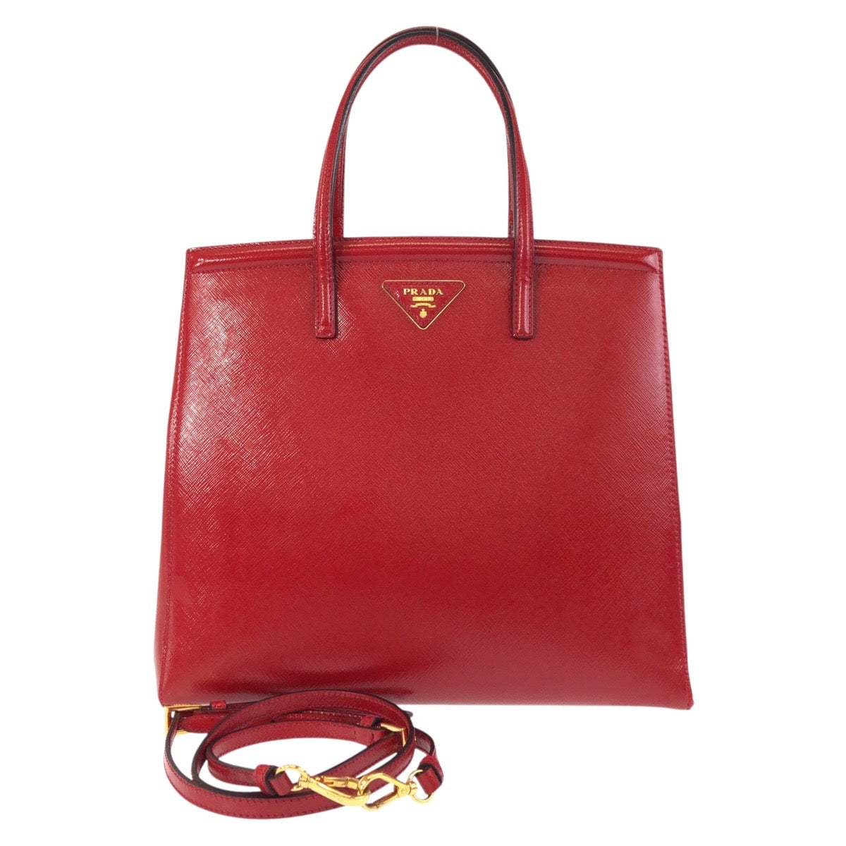 Prada 2Way Bag Leather Saffiano Travel Bag 2Way Bag Leather