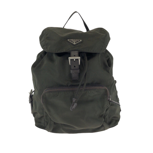 Backpack Khaki Silvermetal Backpack Backpack Test Triangle Nylon Brown