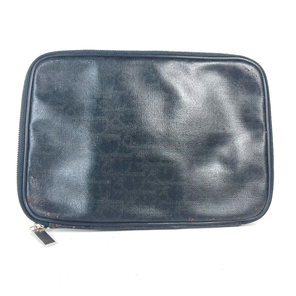 Dior Pouch Pvc Trotter Mens Handbag Black Logo Travel Bag