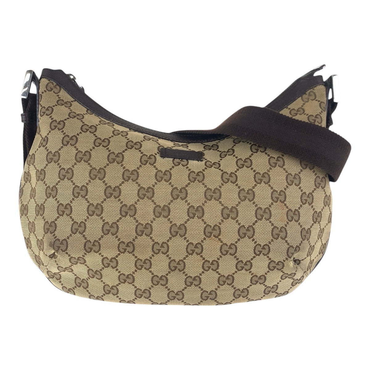 Gucci GG , Messenger Leather Canvas Brown Beige Shoulder Bag 2