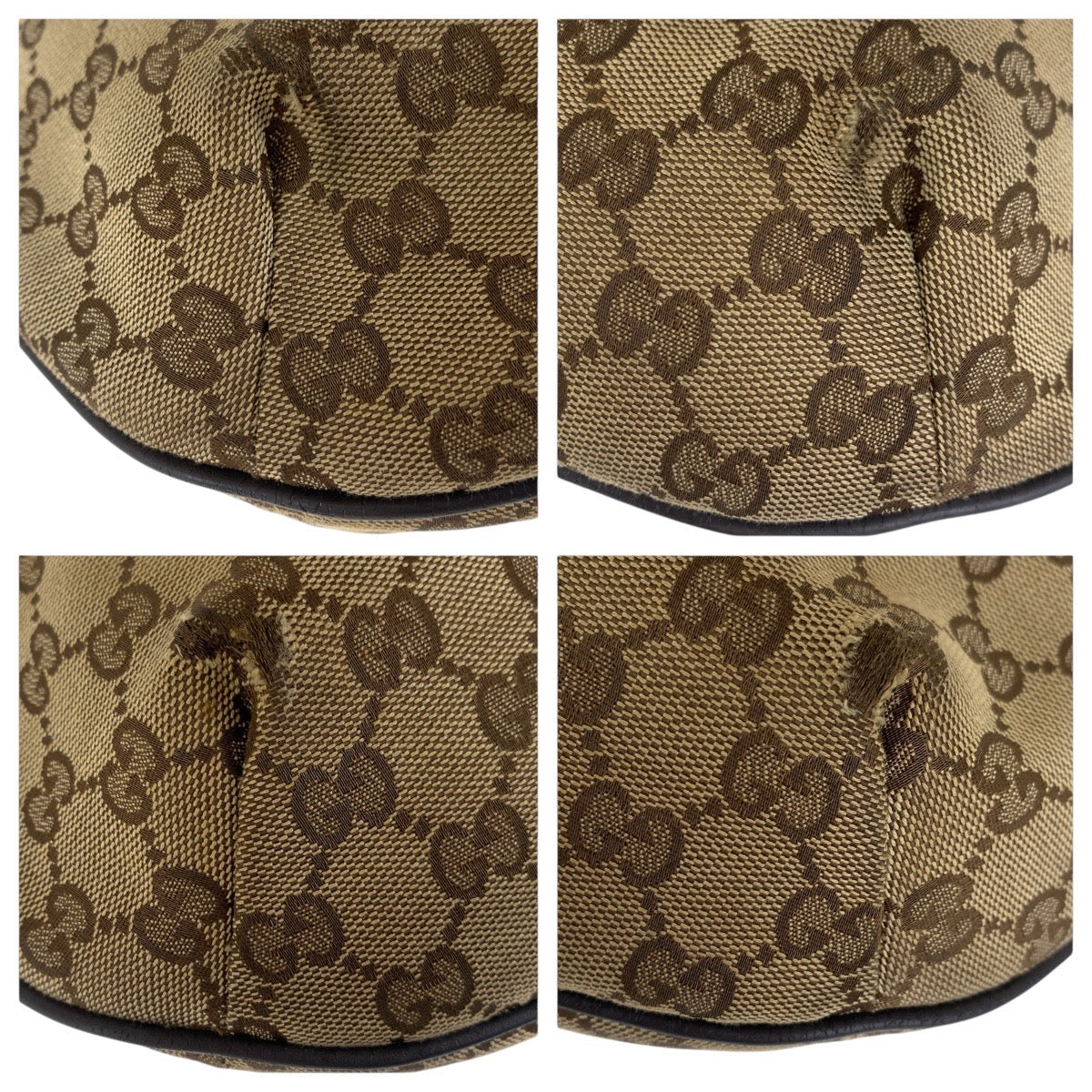 Gucci GG , Messenger Leather Canvas Brown Beige Shoulder Bag 2