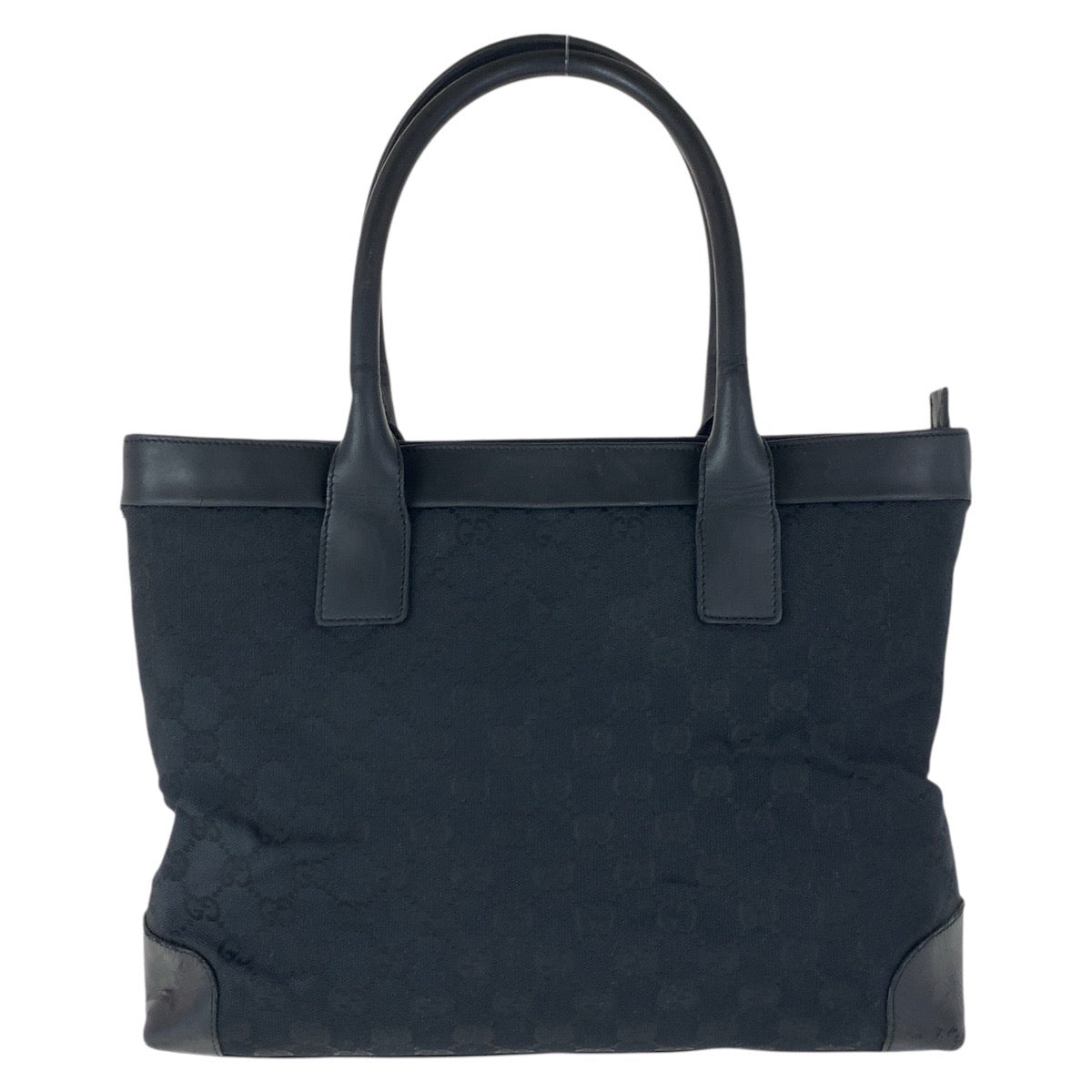 Gucci GG Leather Canvas Black Shoulder Bag 11