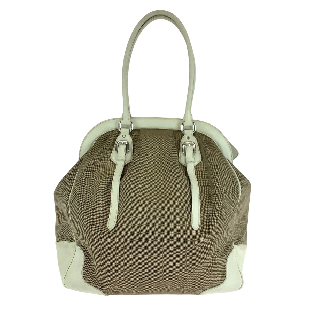 Handbag Tote Bag Shoulder Bag Jacquard Women Canvas Brown