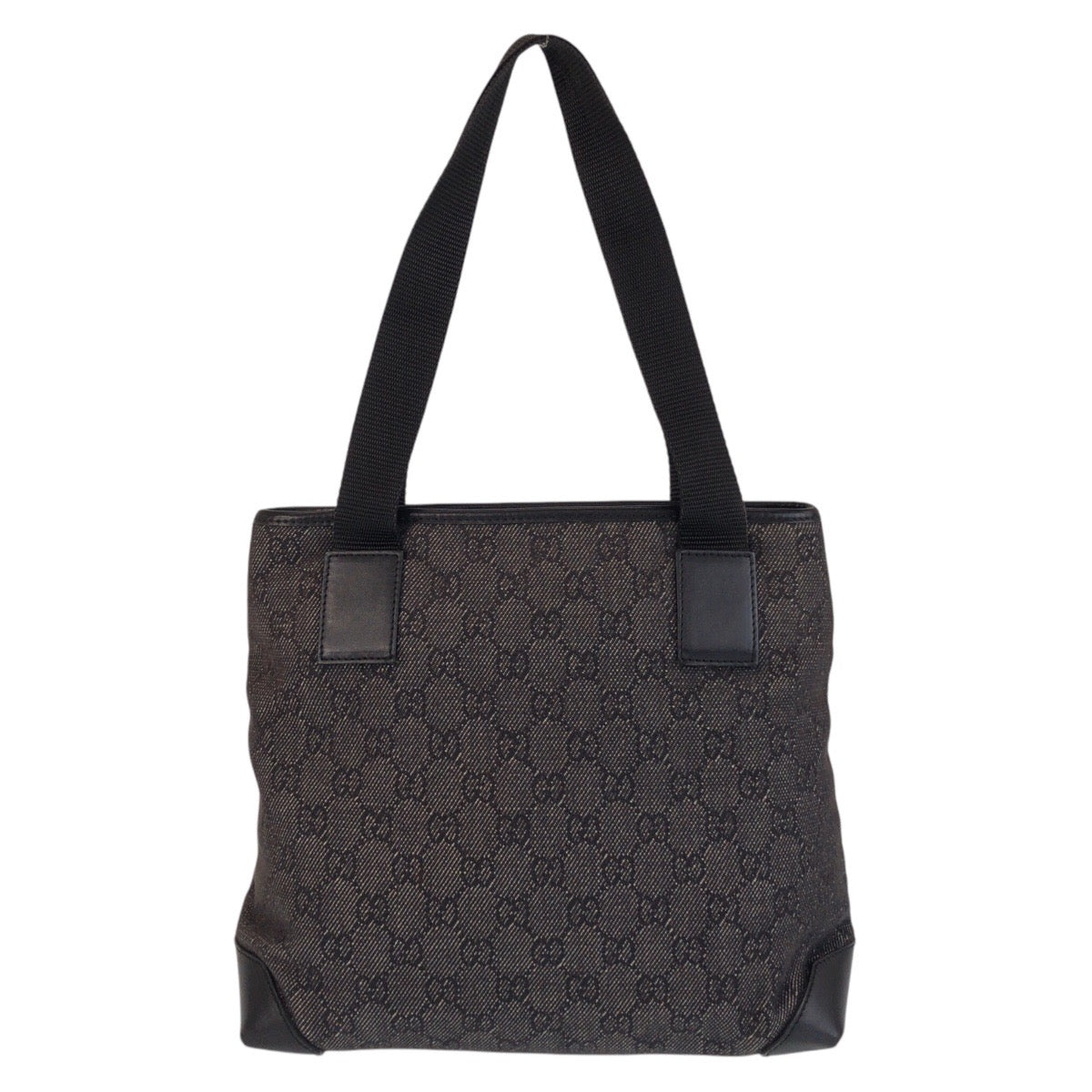 Gucci GG Leather Canvas Black Shoulder Bag 5