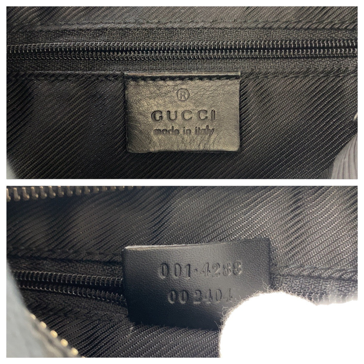 Gucci 2Way Shoulder Bag Leather Canvas 001 4288