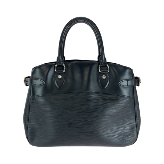Louis Vuitton M59262 Epi SilverMetal Epi Passy Leather Black Handbag