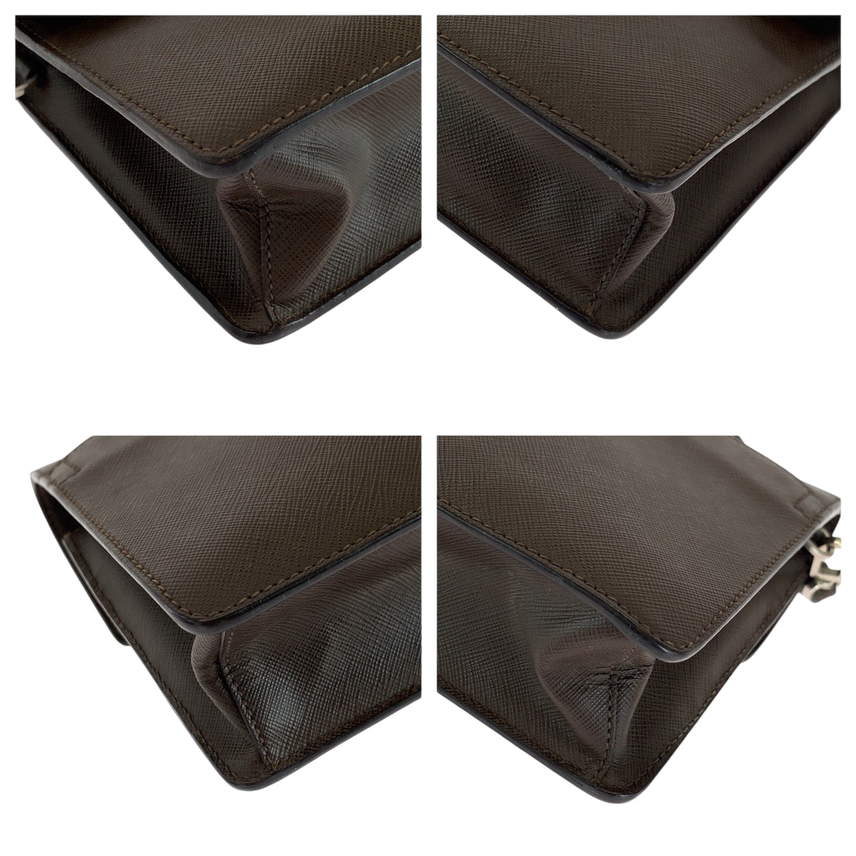 Clutch Bag Metal Clutch Bag Business Bag Leather Brown