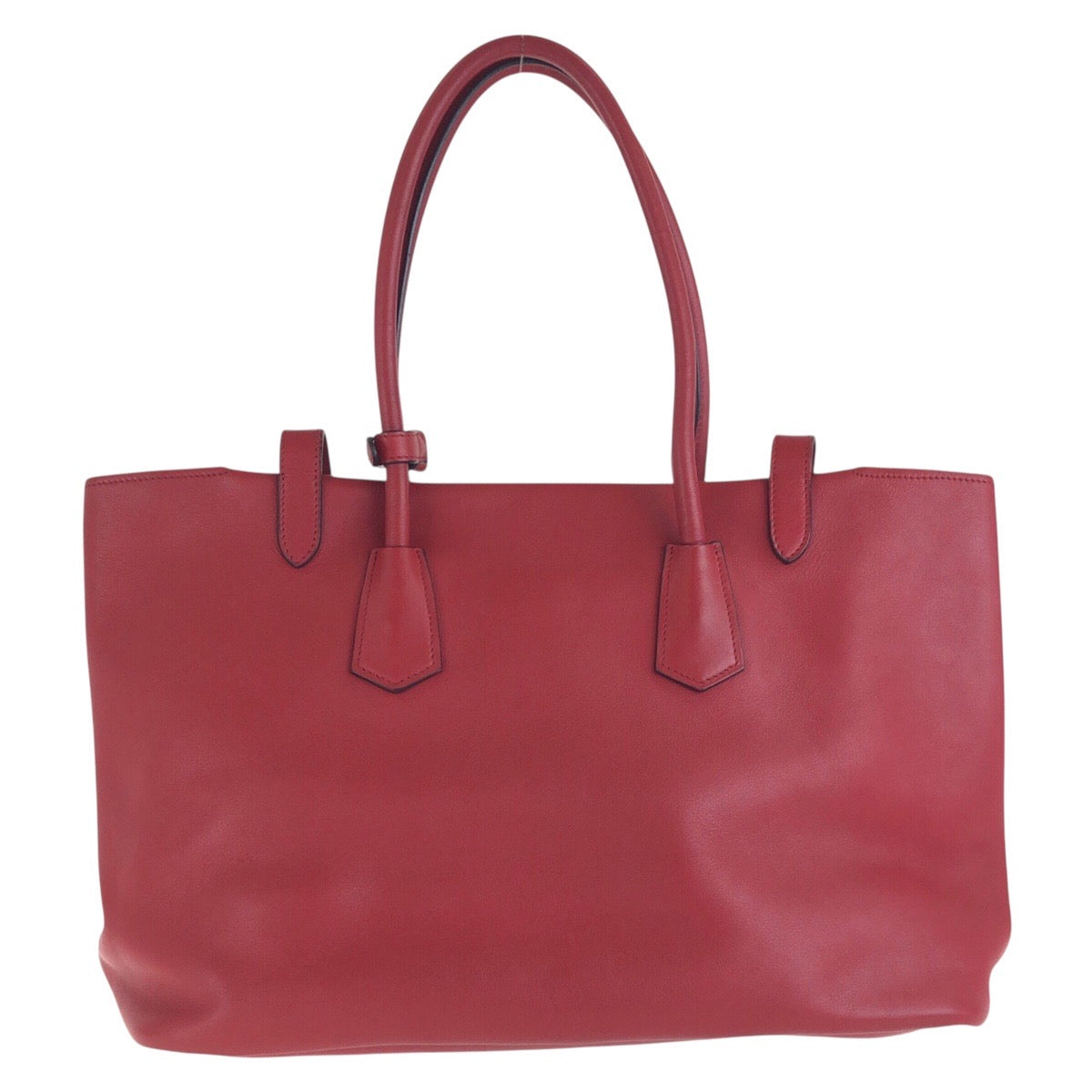 Tote Bag Metal Tote Bag Shoulder Bag Leather Red