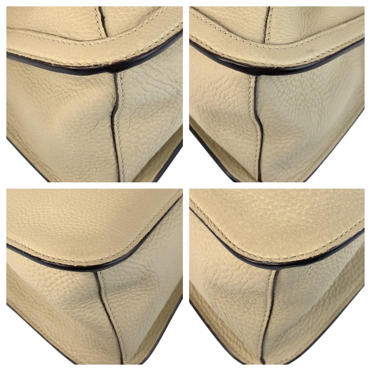 Gucci Bamboo Daily 2Way Shoulder Bag Leather Flap