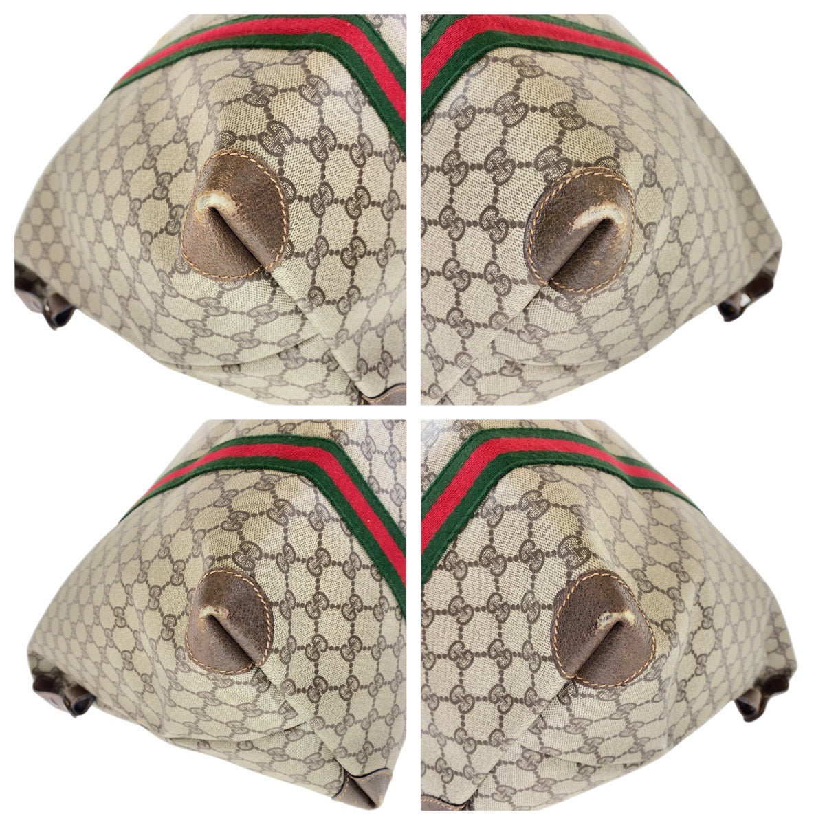 Gucci Supreme Interlocking Boston Bag Canvas Travel Bag