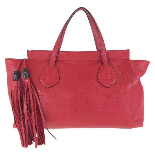 Gucci Leather Red Gold Shoulder Bag