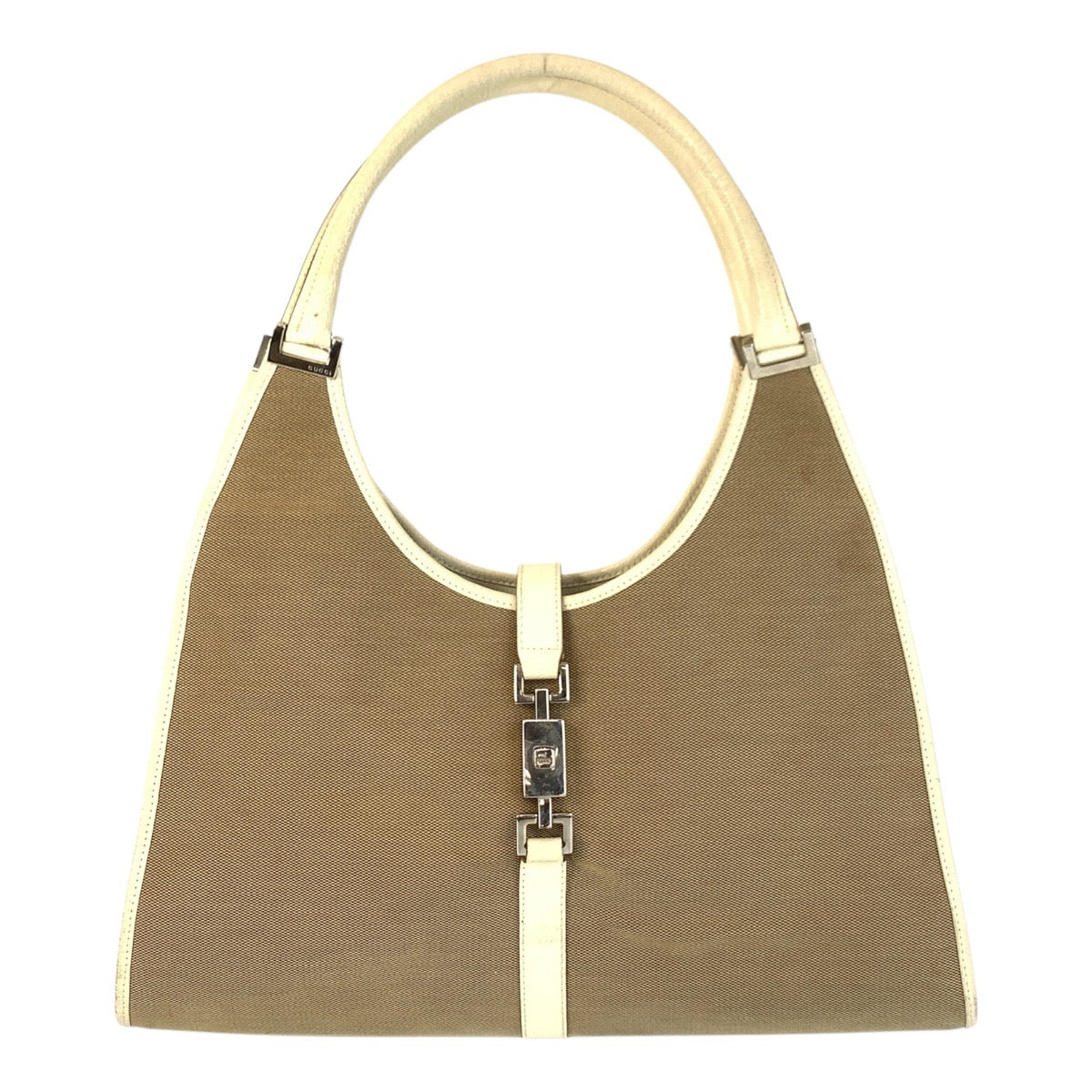 Gucci Jackie Shoulder Bag Leather Canvas 5