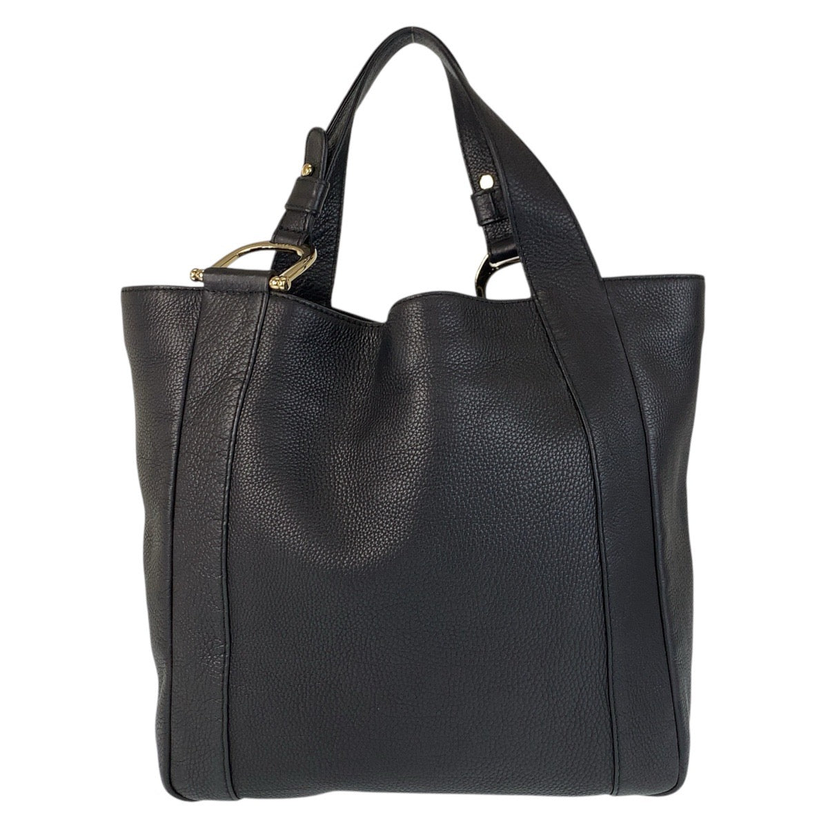Gucci GoldMetal Unisex Leather Black Shoulder Bag
