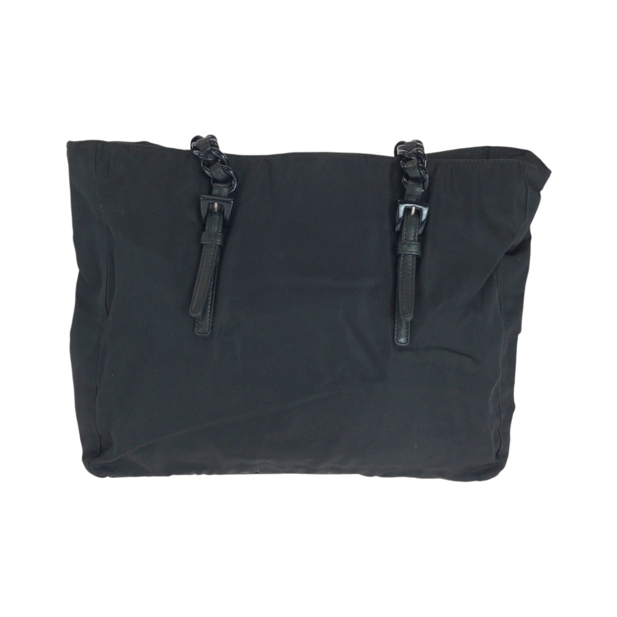 Tote Bag Silvermetal Chaintote Bag Shoulder Bag Nylon Black