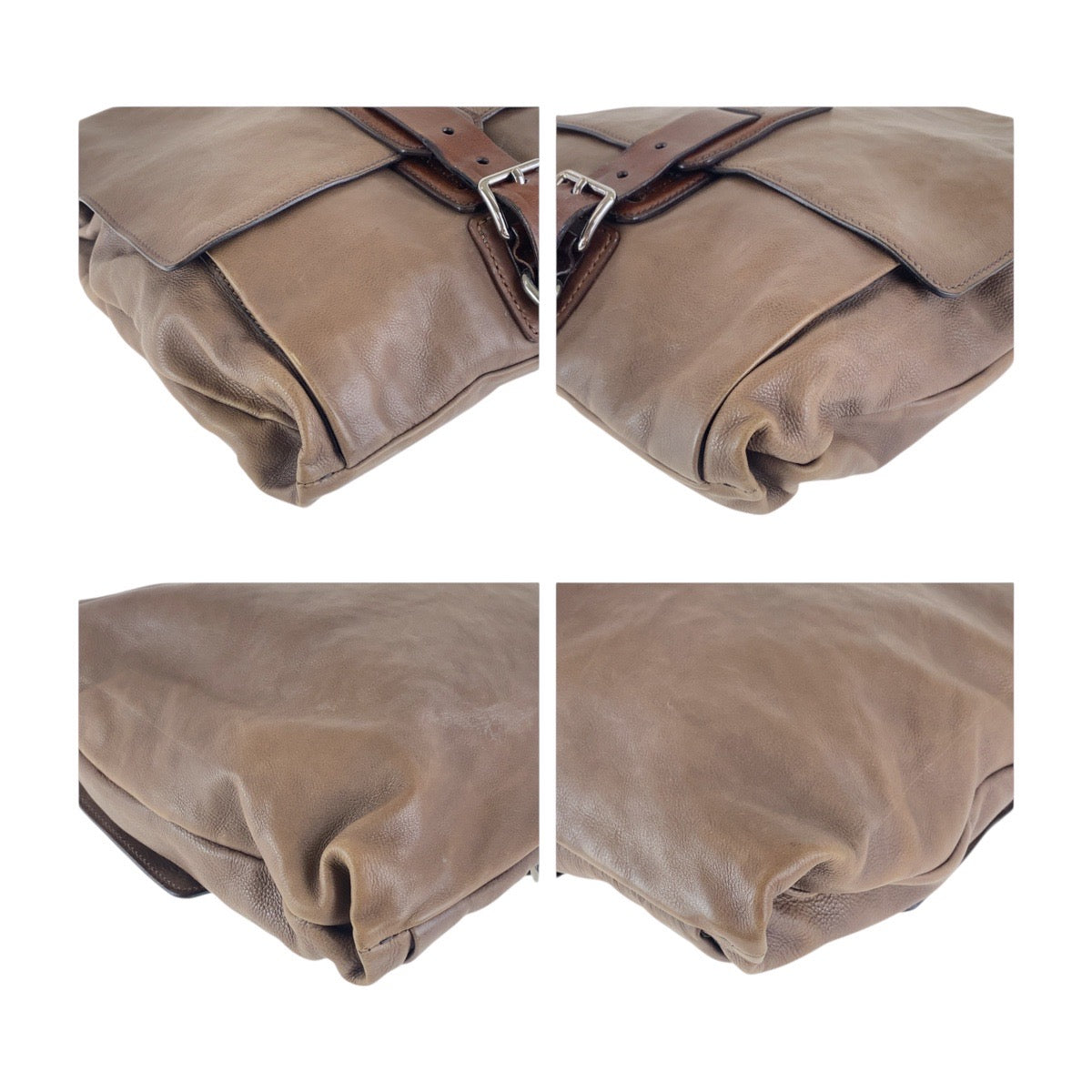 Shoulder Bag Metal Crossbody Shoulder Bag Unisex Leather Brown Crossbody Bag