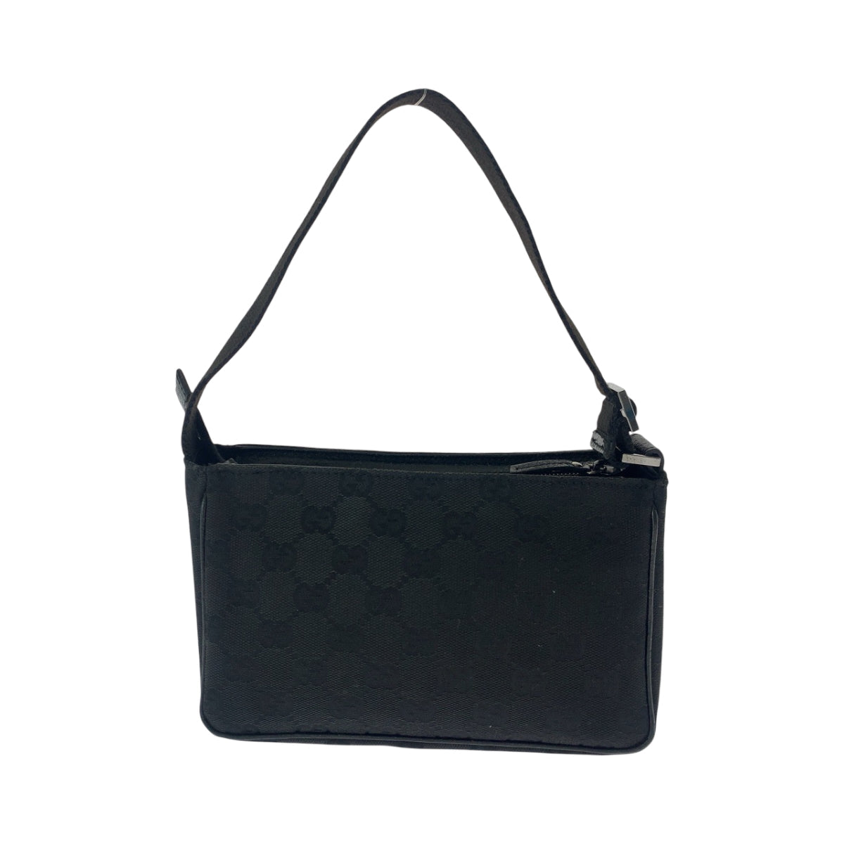 Gucci GG SilverMetal accessory pouch Canvas Black Handbag