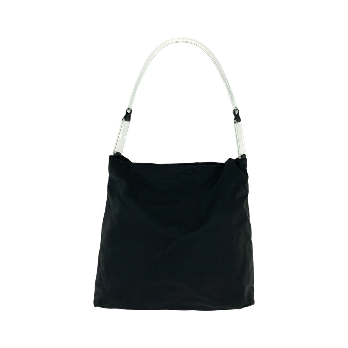 Prada Tessuto Triangle Shoulder Bag Nylon Black Logo