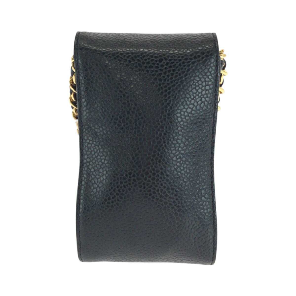Coco Mark Caviar Skin Shoulder Bag Signature