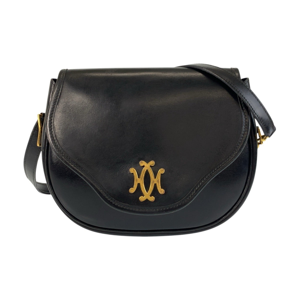 Shoulder Bag Goldmetal Shoulder Bag Pochette Women Leather Black