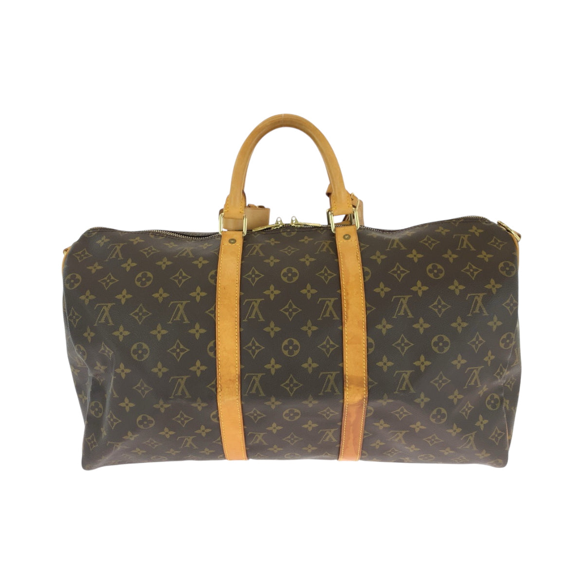 Louis Vuitton M41416 PVC Keepall 50 bandouliere Monogram Brown Gold Shoulder Bag