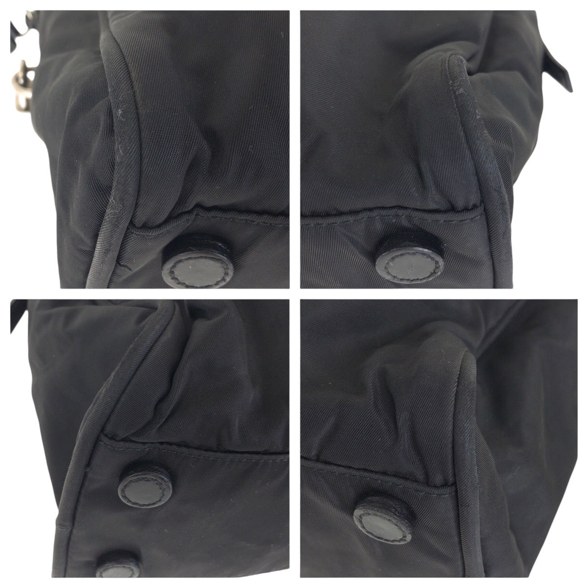 Prada Tessuto Triangle Plate Handbag Nylon Logo Travel Bag Plate Nylon Handbag