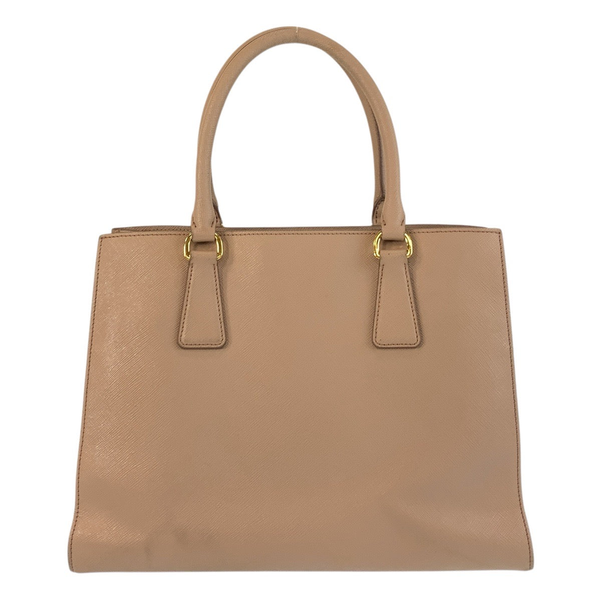 Tote Bag Gold Metal Tote Bag Handbag Leather Beige