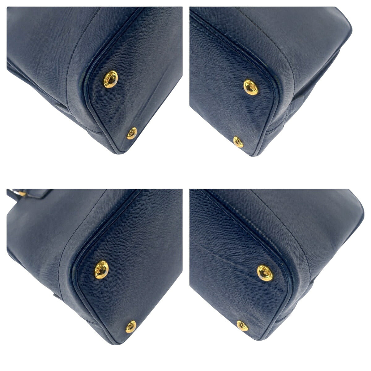 Prada Triangle Plate 2Way Bag Saffiano Logo Travel Bag