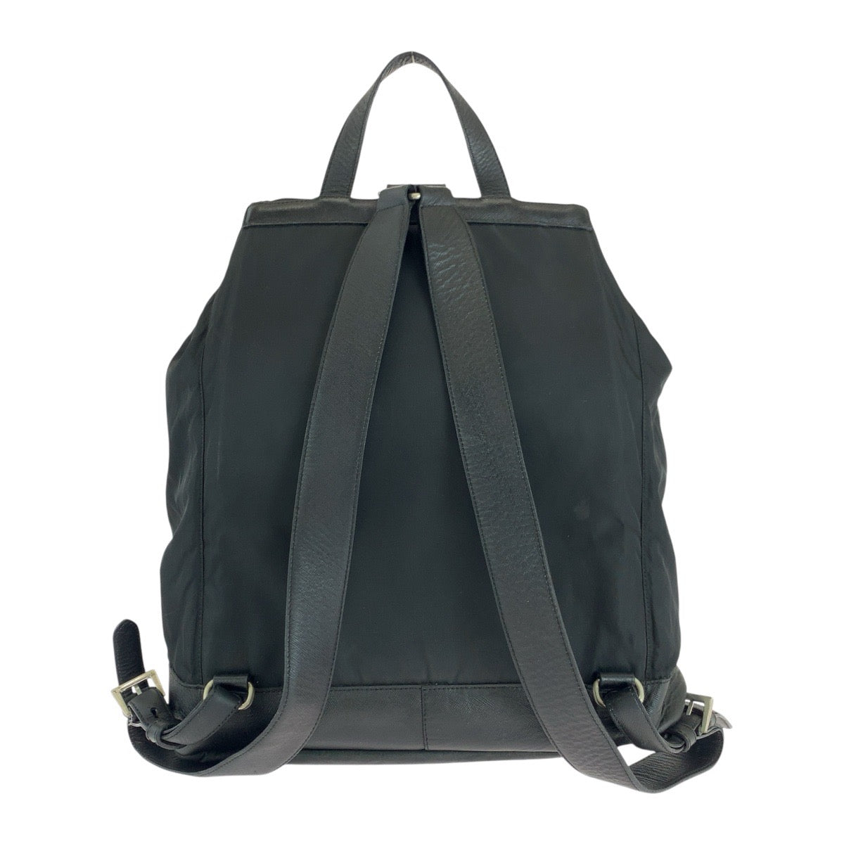 Backpack Silvermetal Backpack Unisex Test Women Handbag Nylon Black