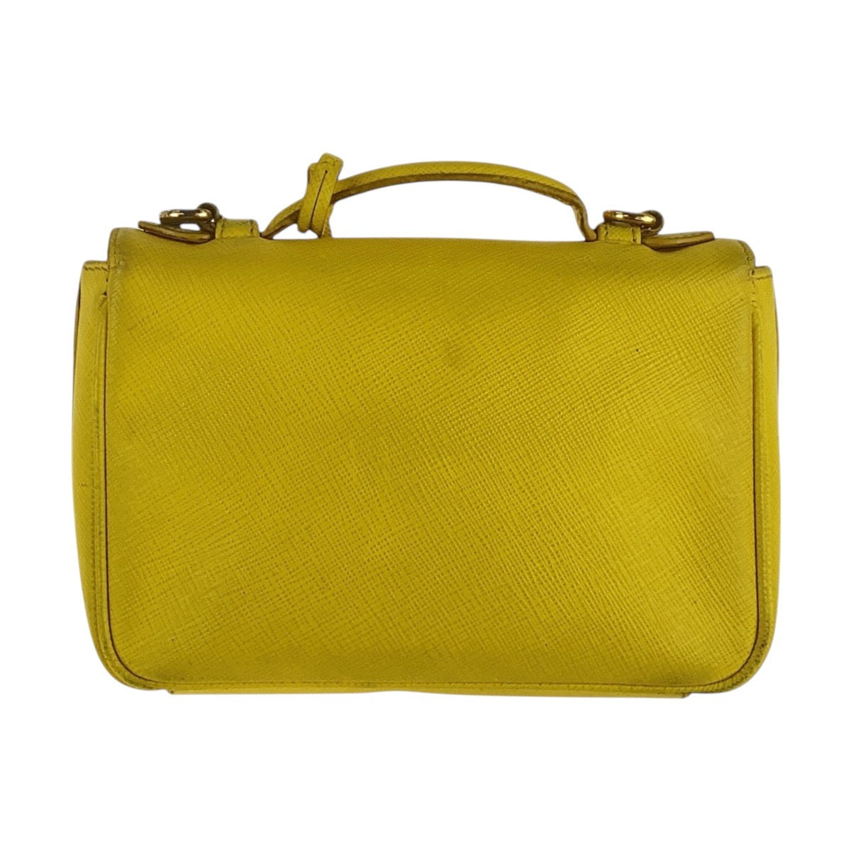 Shoulder Bag Yellow Metal Shoulder Bag Handbag Leather Gold
