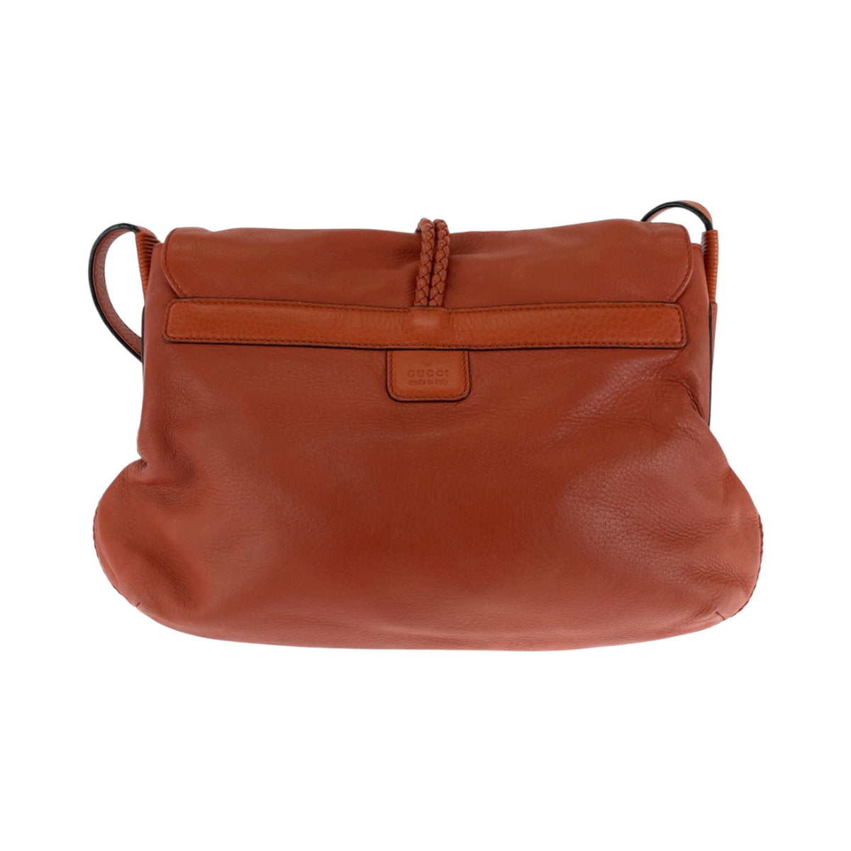 Gucci omen Leather Brown Gold Orange Shoulder Bag