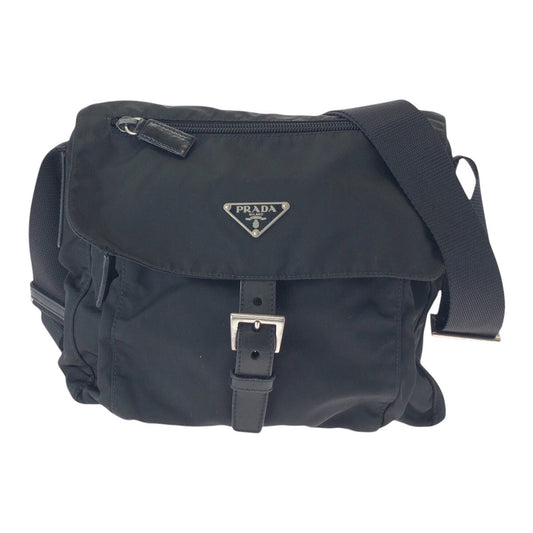 Prada Tessuto Triangle Plate Shoulder Bag Nylon Logo Shoulder Bag 50