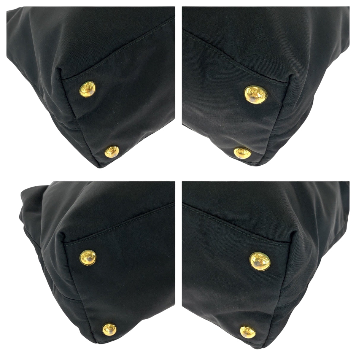 Tote Bag Goldmetal Tote Bag Shoulder Bag Nylon Black
