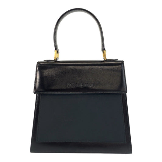 YSL Saint Laurent Handbag Goldmetal Women Leather Black Travel Bag