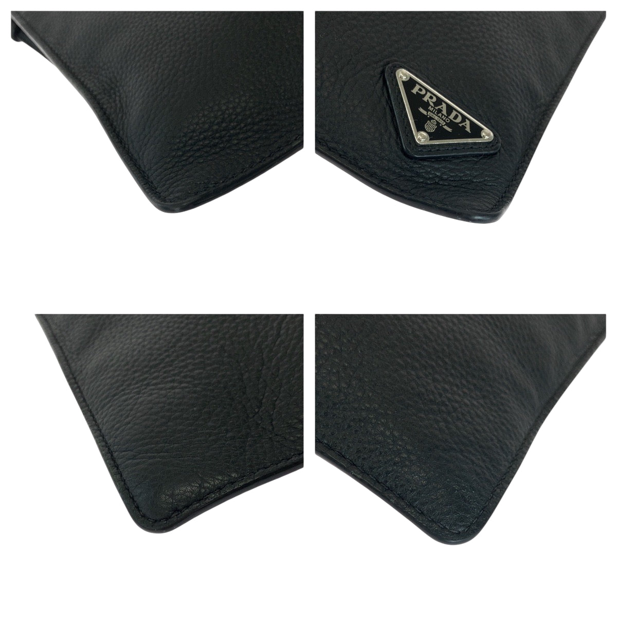 Clutch Bag Silvermetal Clutch Bag Business Bag Leather Black