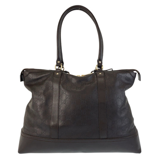 Gucci en Leather Brown Gold Shoulder Bag