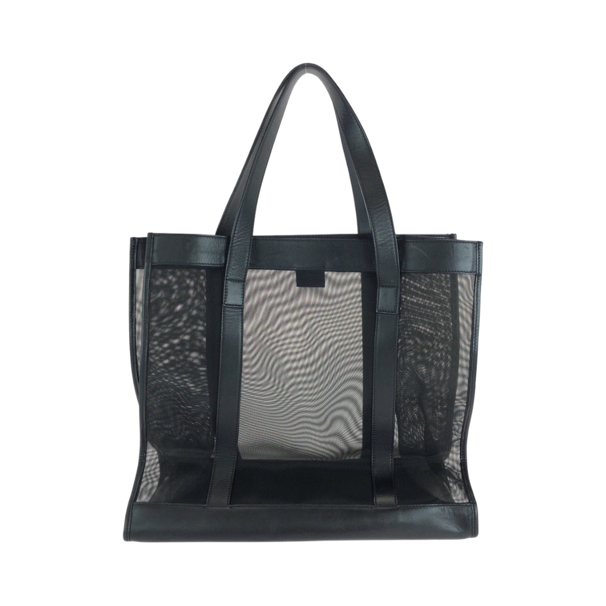 Gucci 002 mesh Nylon Black Shoulder Bag