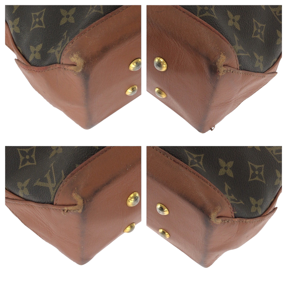 Louis Vuitton M42425 PVC weekend Monogram Brown Gold Shoulder Bag