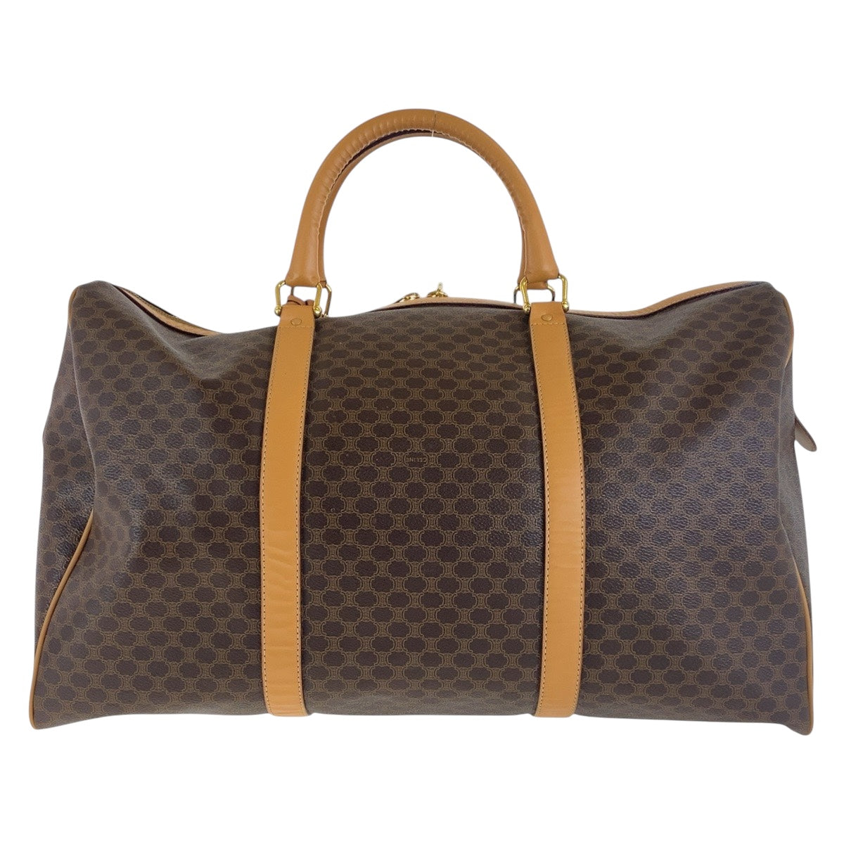 Boston Duffel Bag Pvc Metal Macadam Women Brown Gold Travel Bag