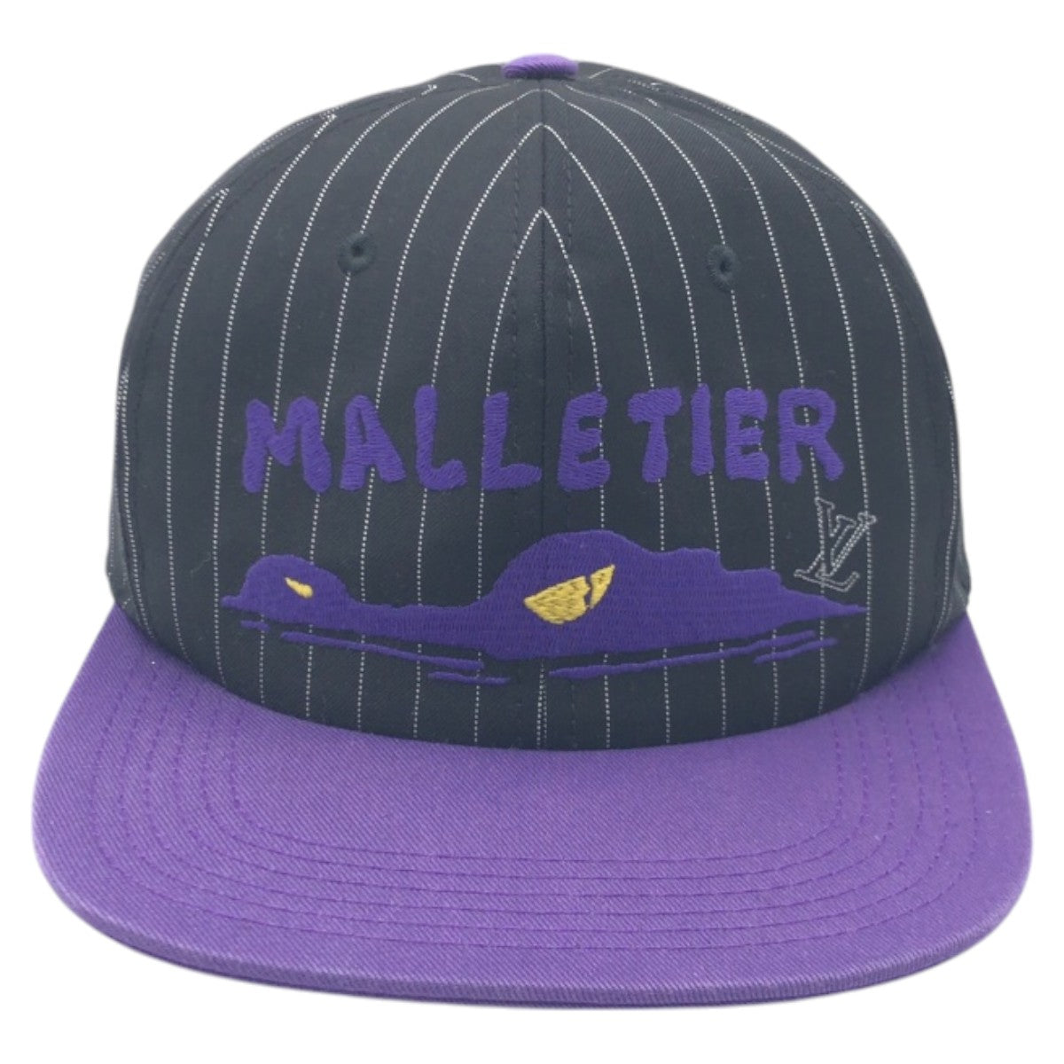 Louis Vuitton Purple Baseball Crocomaltier Cotton Black Hat