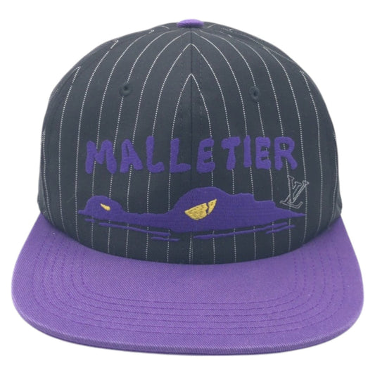 Louis Vuitton Purple Baseball Crocomaltier Cotton Black Hat