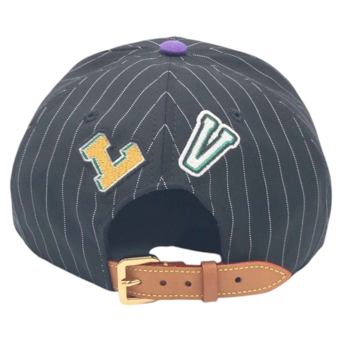 Louis Vuitton Purple Baseball Crocomaltier Cotton Black Hat
