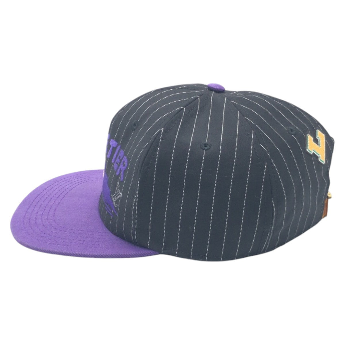 Louis Vuitton Purple Baseball Crocomaltier Cotton Black Hat