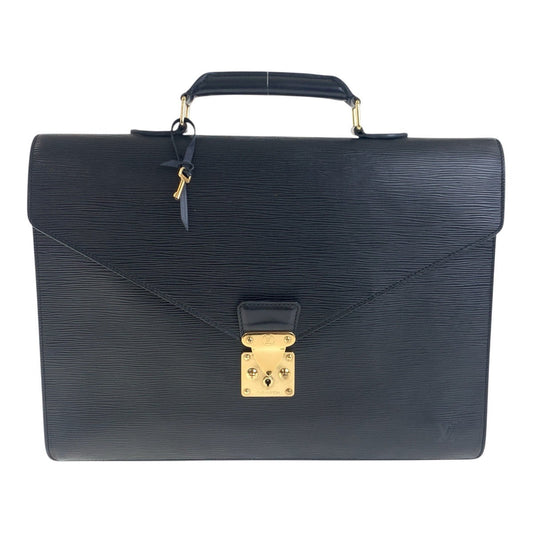 Louis Vuitton Business M54422 Epi Noir Assistant Leather Black Gold Handbag
