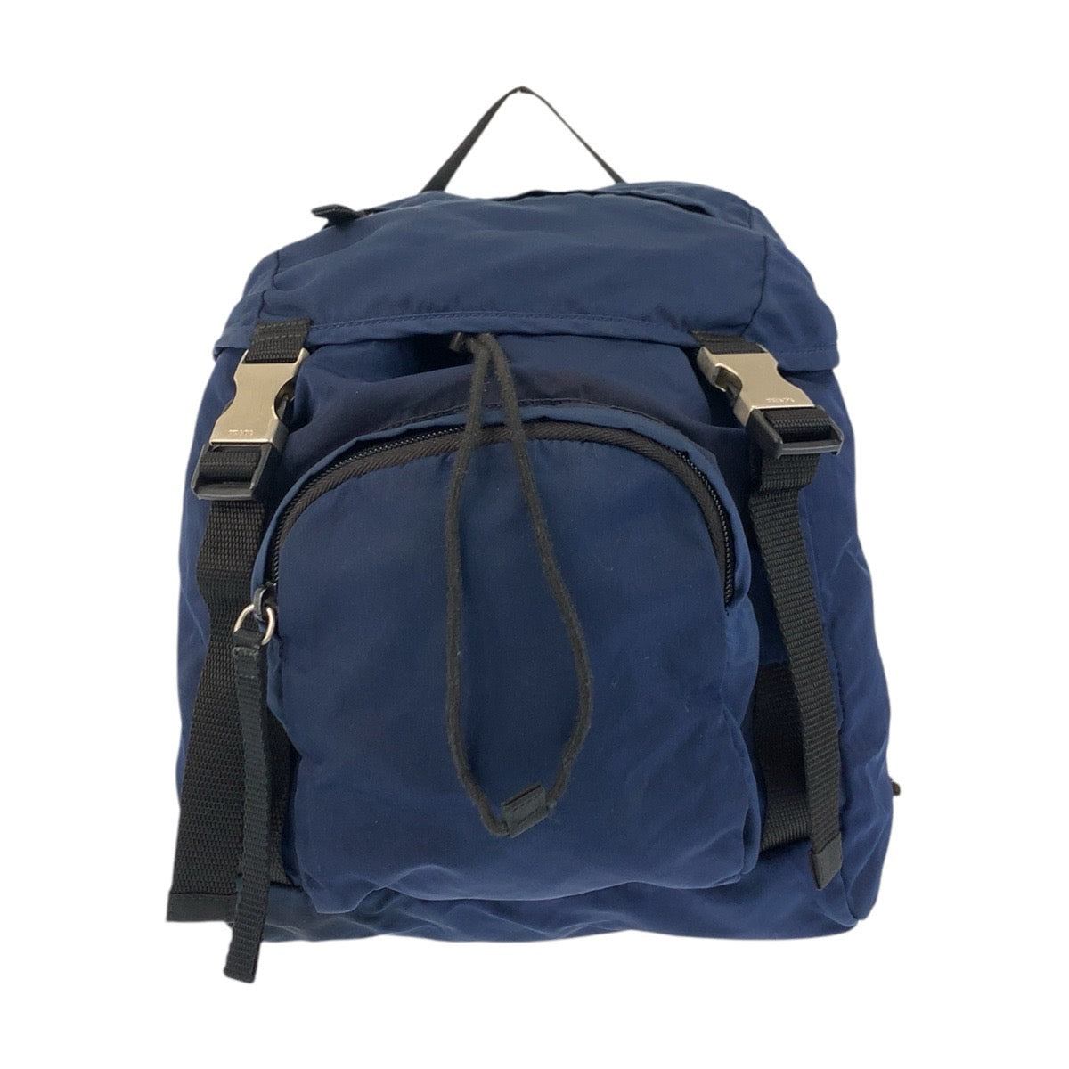 Prada Tessuto Triangle Plate Backpack Nylon Logo